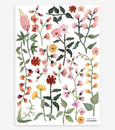QUEYRAN - Stickers muraux - Jolies fleurs